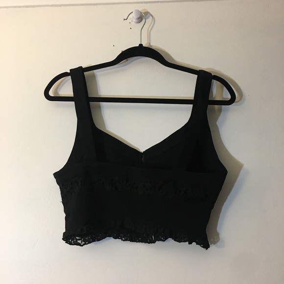 NWOT free people cropped button top coquette - Picture 2 of 3